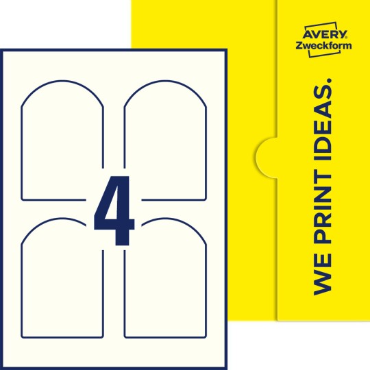 4 st. etiketter per ark.