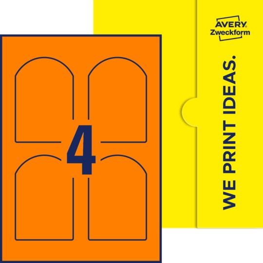 4 st. etiketter per ark.