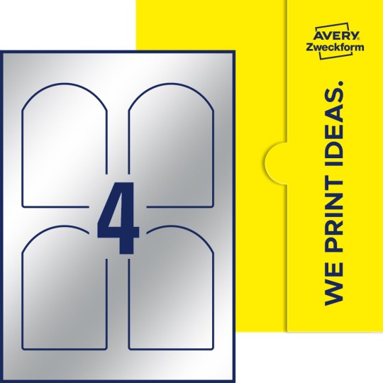 4 st. etiketter per ark.