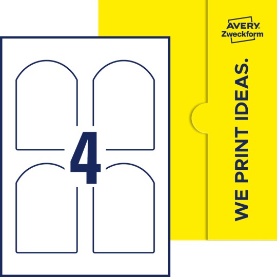 4 st. etiketter per ark.