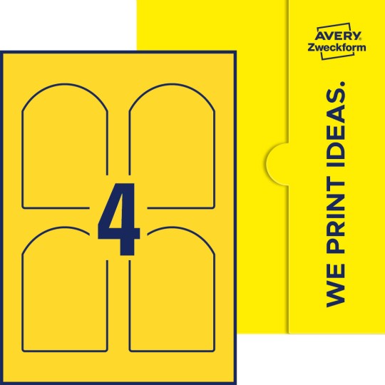 4 st. etiketter per ark.
