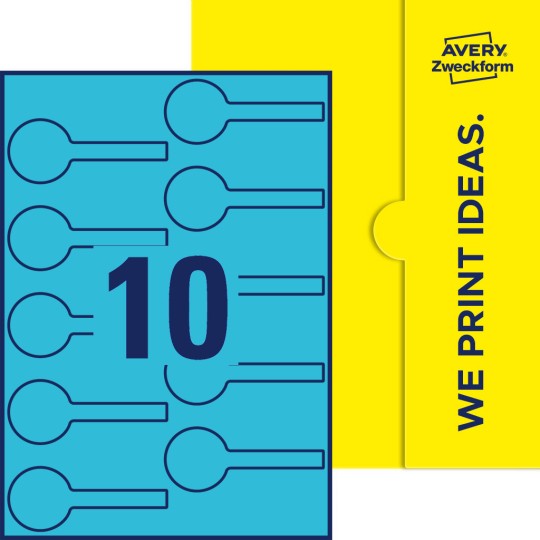 10 st. etiketter per ark.