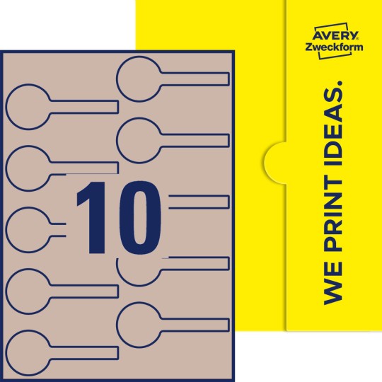 10 st. etiketter per ark.