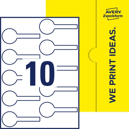 10 st. etiketter per ark.