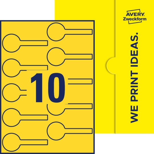10 st. etiketter per ark.