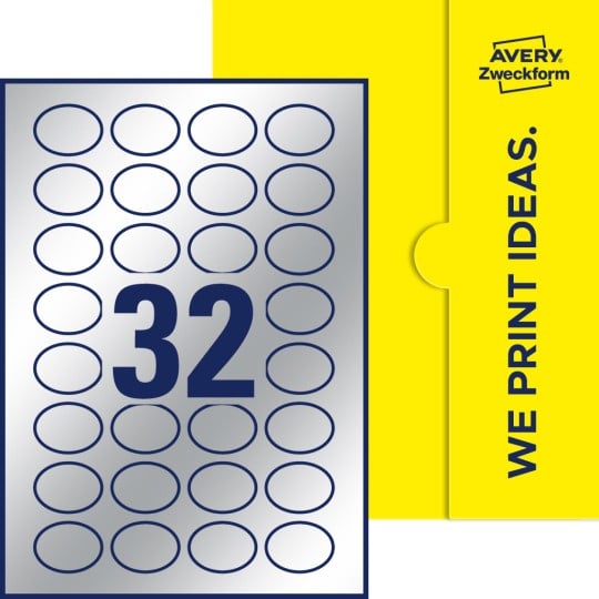 32 st. etiketter per ark.