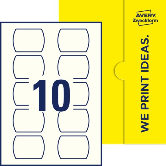 10 st. etiketter per ark.