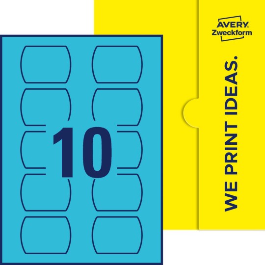 10 st. etiketter per ark.