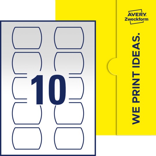 10 st. etiketter per ark.