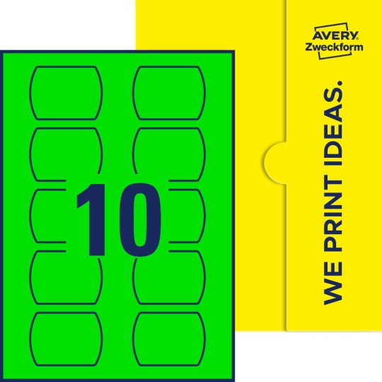 10 st. etiketter per ark.
