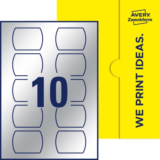 10 st. etiketter per ark.