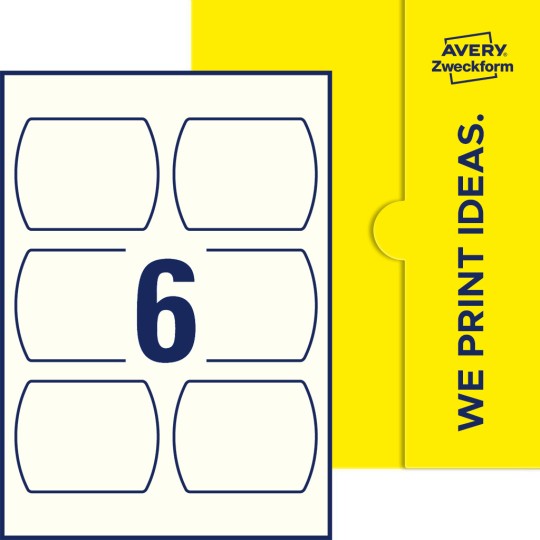 6 st. etiketter per ark.