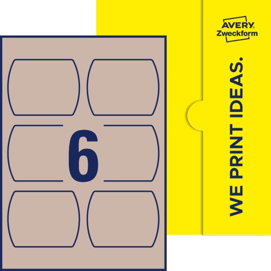 6 st. etiketter per ark.