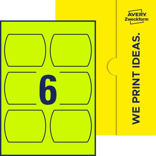 6 st. etiketter per ark.