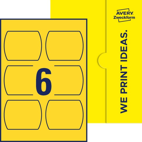 6 st. etiketter per ark.