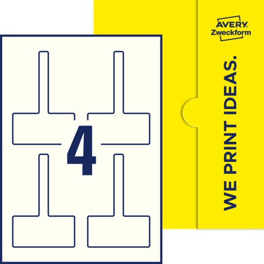 4 st. etiketter per ark.