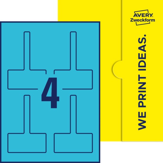 4 st. etiketter per ark.