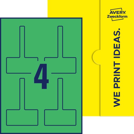 4 st. etiketter per ark.