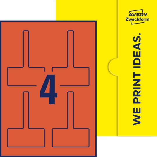 4 st. etiketter per ark.