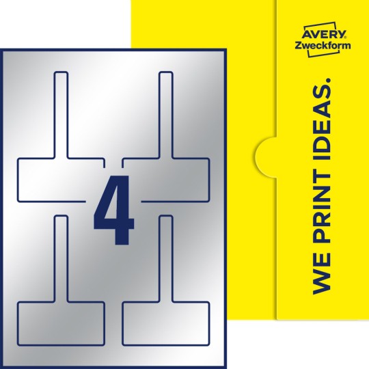 4 st. etiketter per ark.