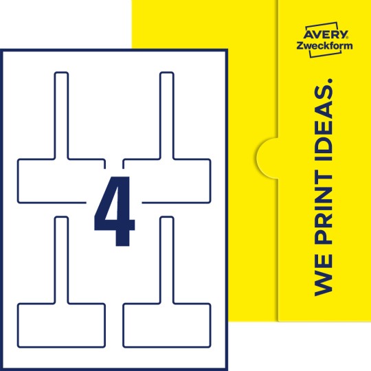 4 st. etiketter per ark.