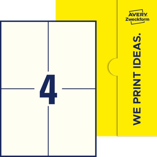 4 st. etiketter per ark.