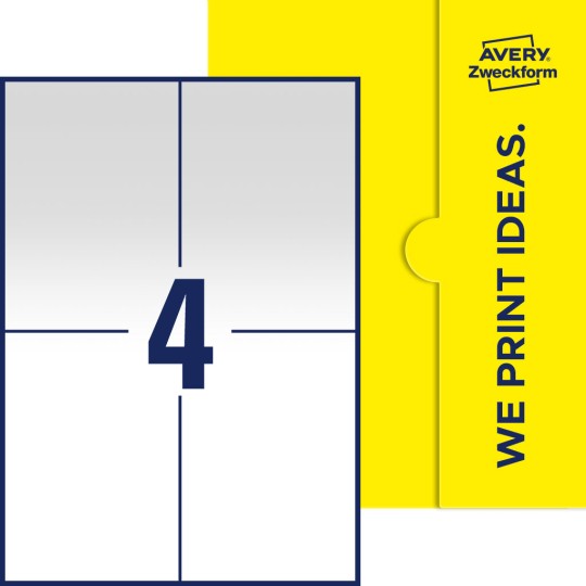 4 st. etiketter per ark.