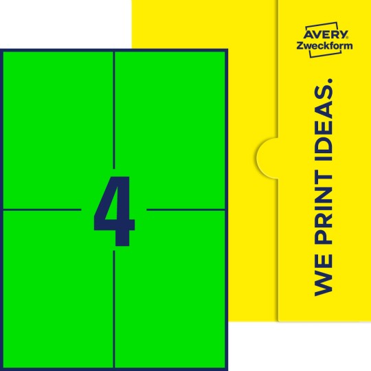 4 st. etiketter per ark.