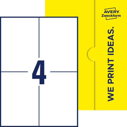 4 st. etiketter per ark.