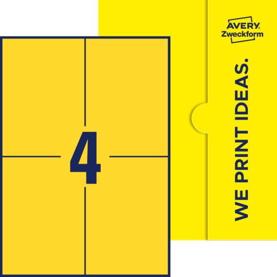4 st. etiketter per ark.