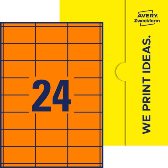 24 st. etiketter per ark.