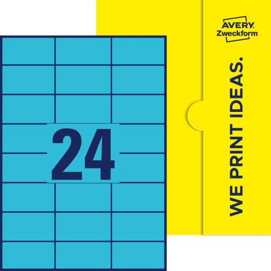 24 st. etiketter per ark.