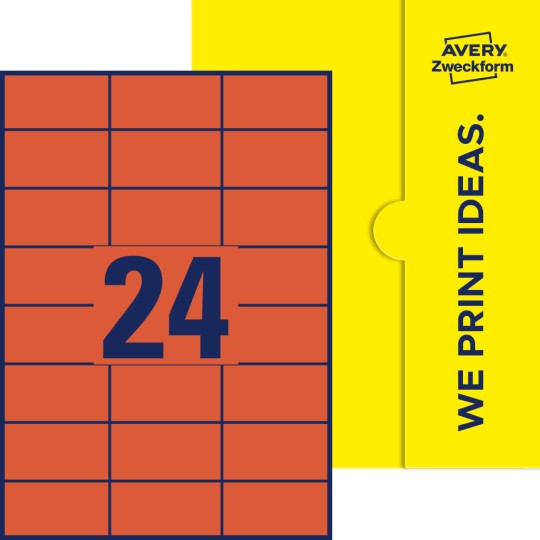 24 st. etiketter per ark.