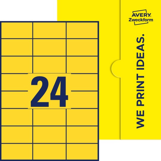 24 st. etiketter per ark.