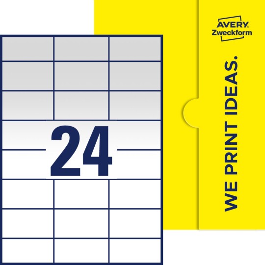 24 st. etiketter per ark.