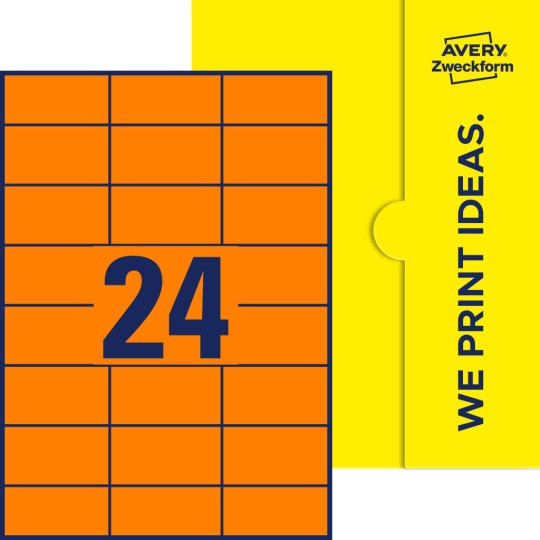 24 st. etiketter per ark.