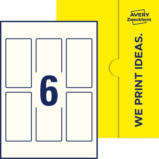 6 st. etiketter per ark.