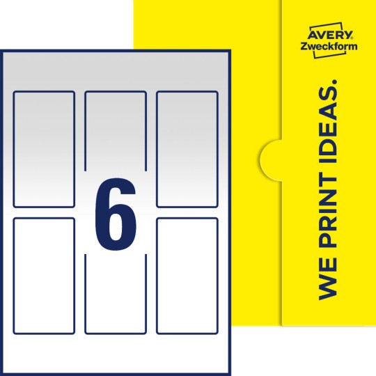 6 st. etiketter per ark.