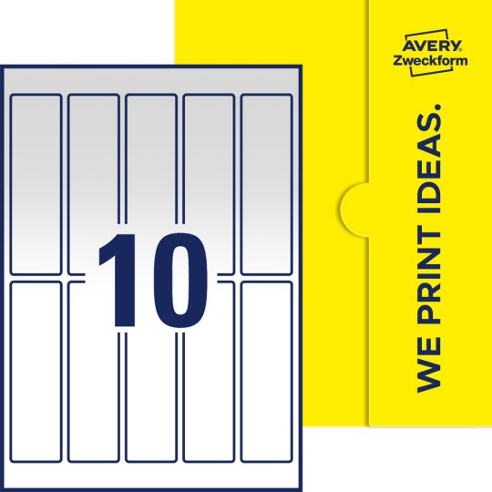 10 st. etiketter per ark.
