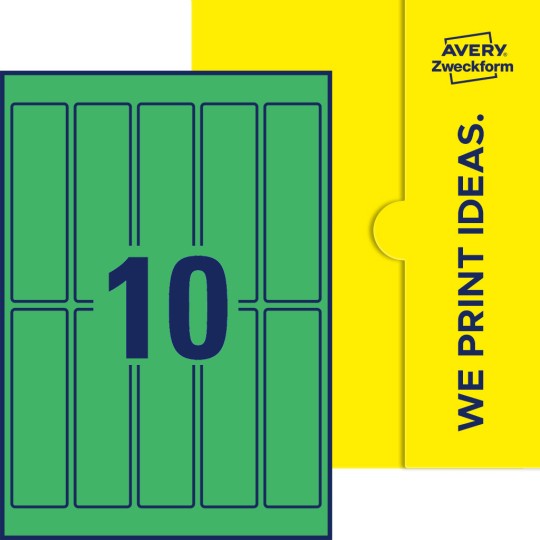 10 st. etiketter per ark.