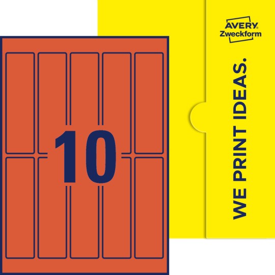 10 st. etiketter per ark.