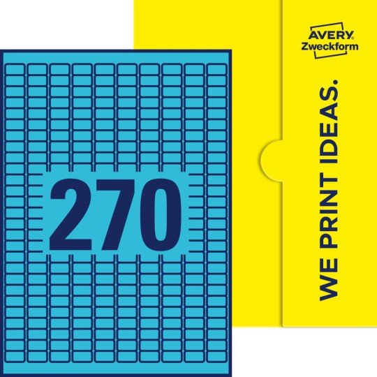 270 st. etiketter per ark.