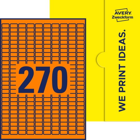 270 st. etiketter per ark.