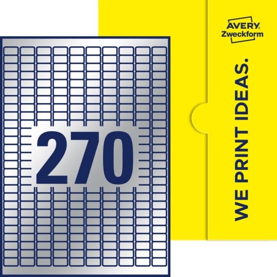 270 st. etiketter per ark.