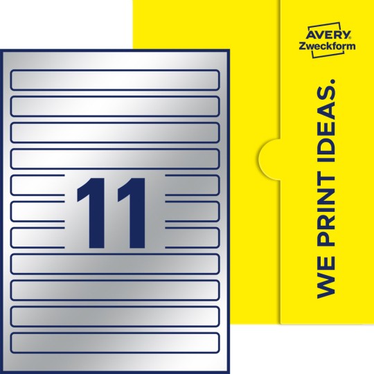 11 st. etiketter per ark.