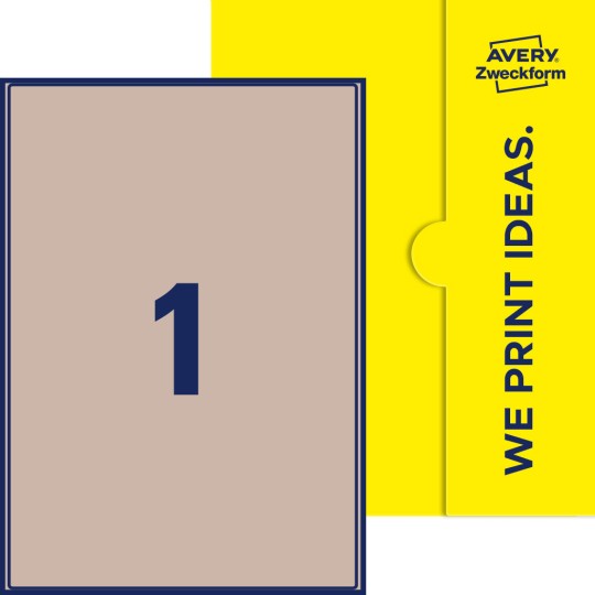 1 st. etiketter per ark.