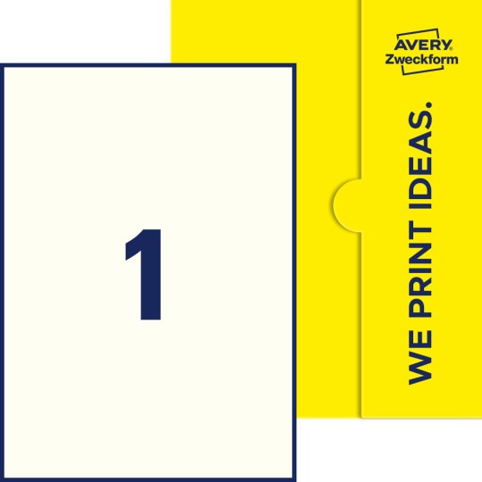 1 st. etiketter per ark.