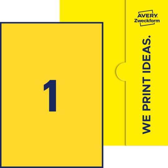 1 st. etiketter per ark.