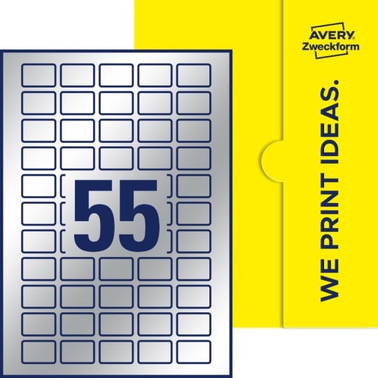 55 st. etiketter per ark.