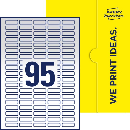 95 st. etiketter per ark.
